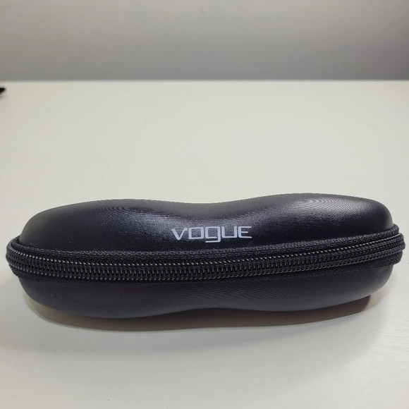 VOGUE Eyeglass Sunglass Black Hard Shell Case Zip Around CASE ONLY No Glasses - Picture 1 of 5